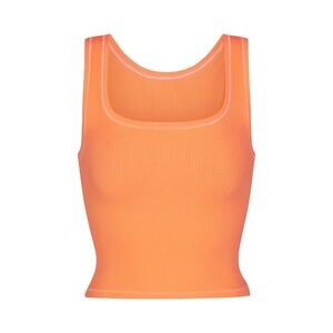 Skims Cotton Rib Tank size large orange apricot